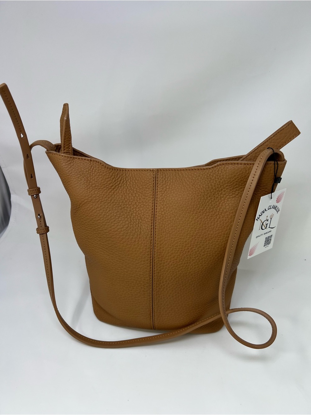 ECCO Jilin brown Leather Bucket Bag